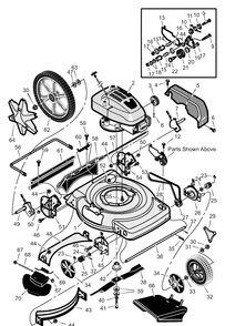 Part Location Diagram of 672871E122 Murray Bracket, Left Handle